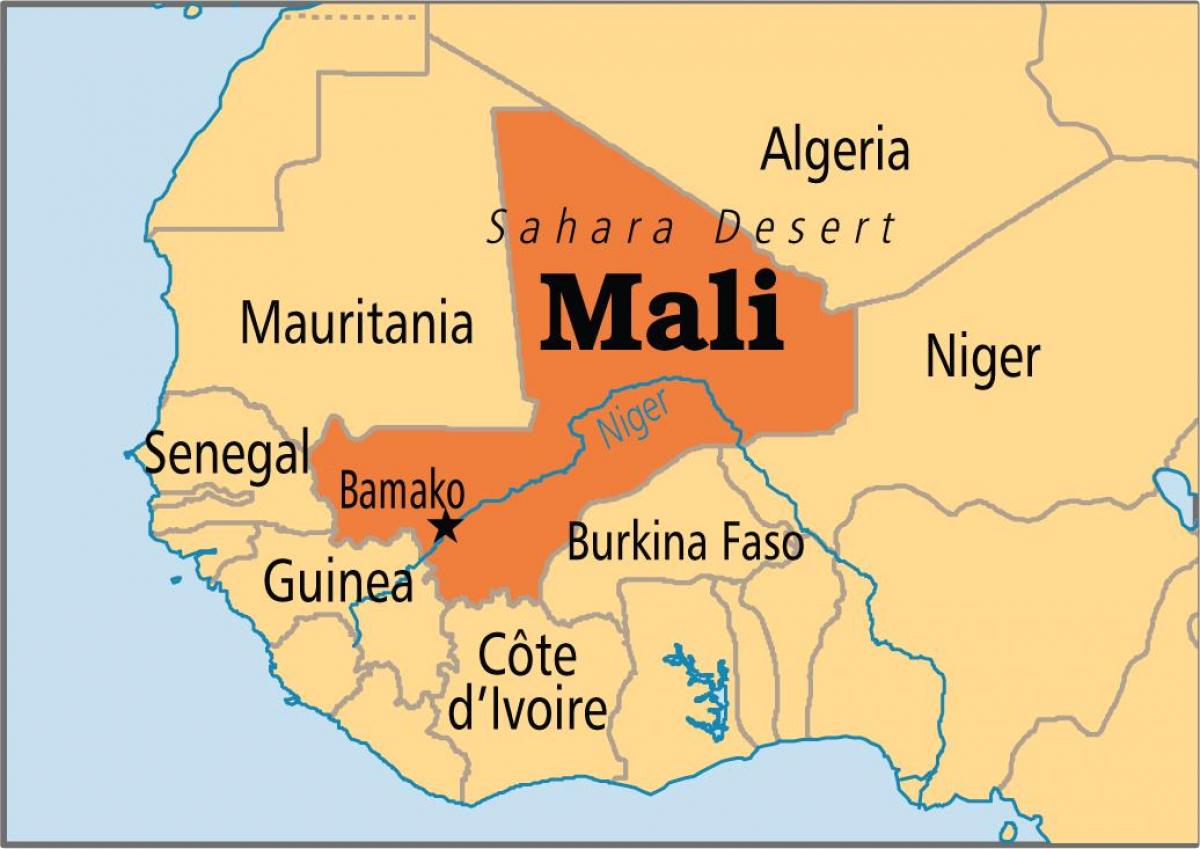 Karta bamako, Mali